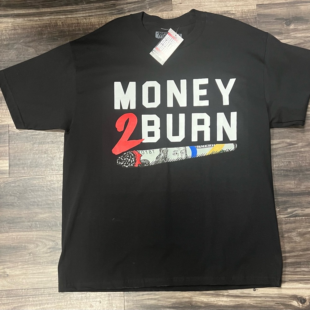 Men’s Million Dolla Motive Money 2 Burn Black T-Shirt